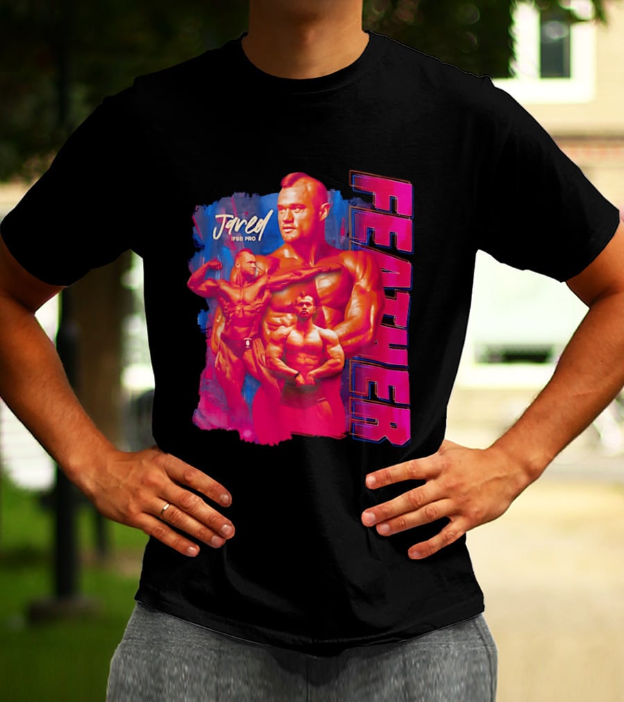 Jared Feather IFBB Pro Bodybuilding Champion Bold Visual T-Shirt