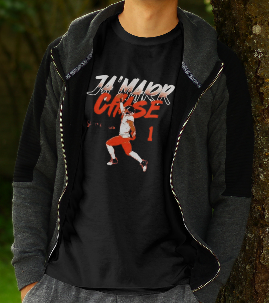 Cincinnati Bengals Ja'Marr Chase One Handed Catch 1 Receiver T-Shirt