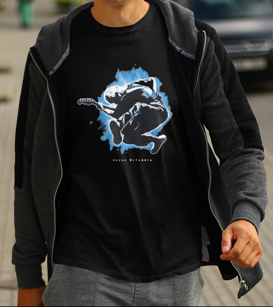 Jesse Mcfaddin Guitarist Blue Splash T-Shirt