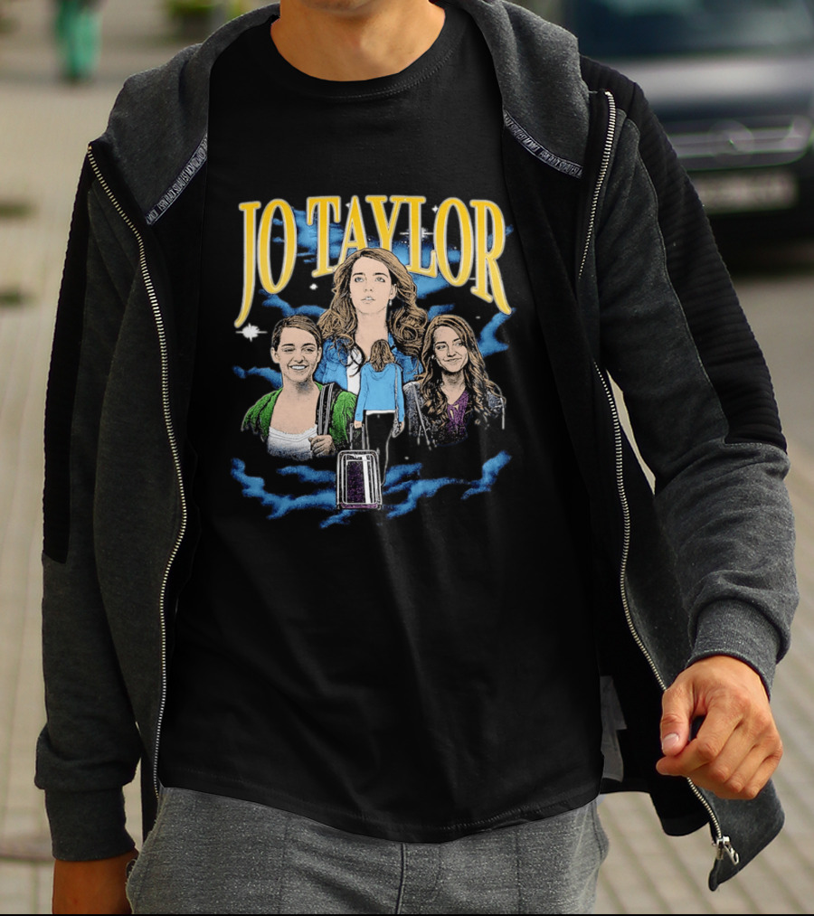 Jo Taylor Collage With Scenes And Luggage T-Shirt