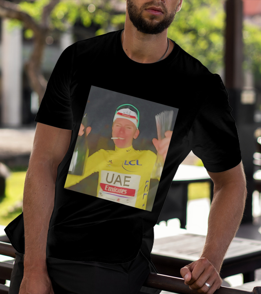 UAE Emirates LCL Tour De France Winner Celebrating T-Shirt