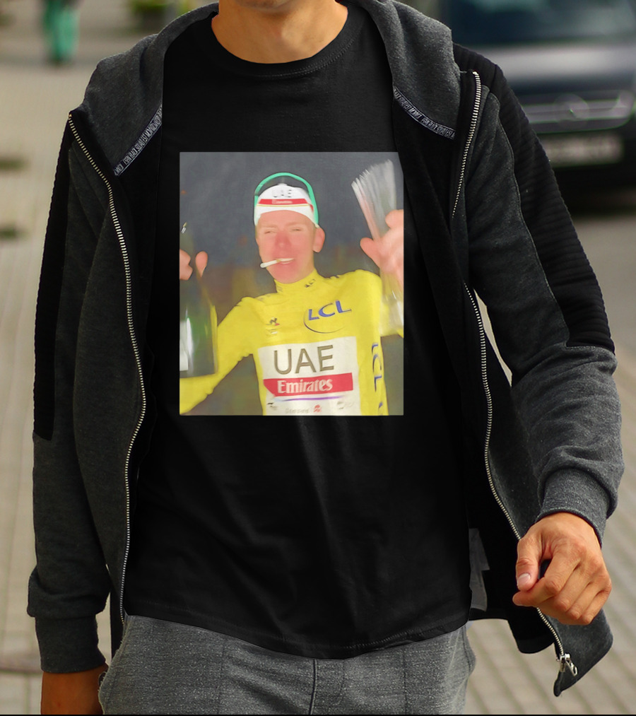 UAE Emirates LCL Tour De France Winner Celebrating T-Shirt