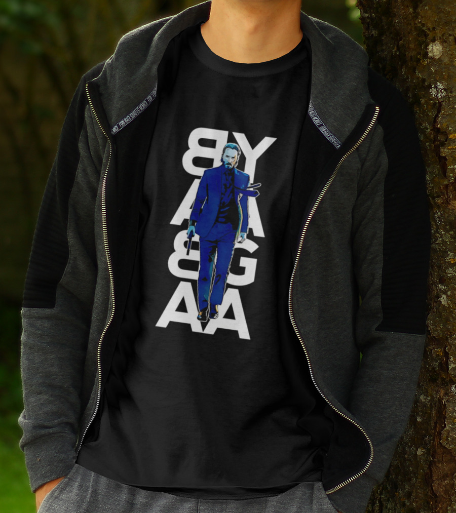 John Wick Baba Yaga Blue Suit Walking Gun T-Shirt