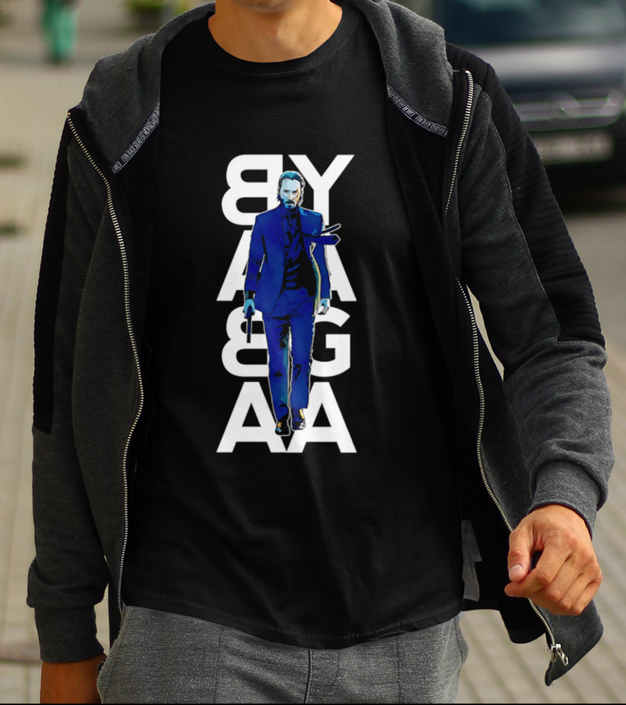 John Wick Baba Yaga Blue Suit Walking Gun T-Shirt