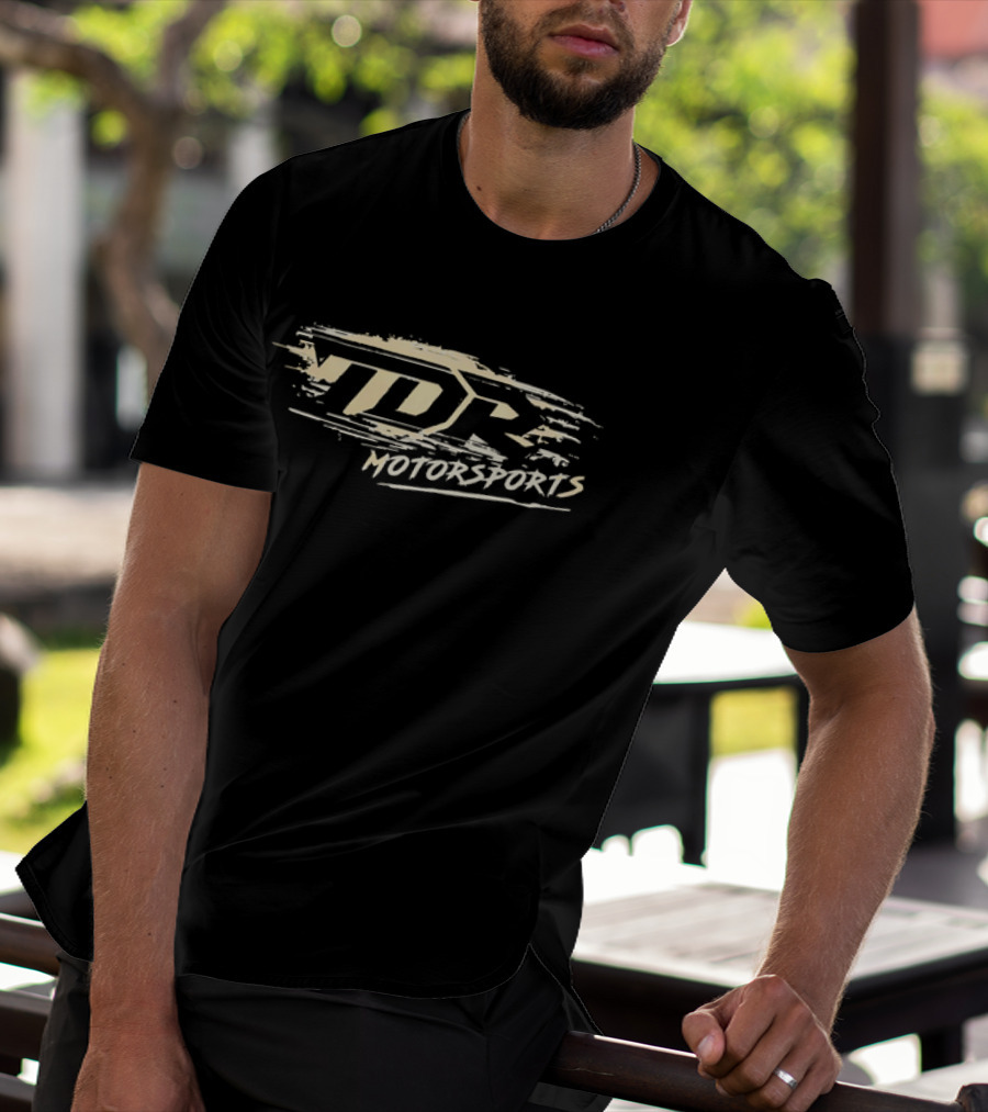 TDR Motorsports Distressed Brushstroke Paint Splatter Banner T-Shirt