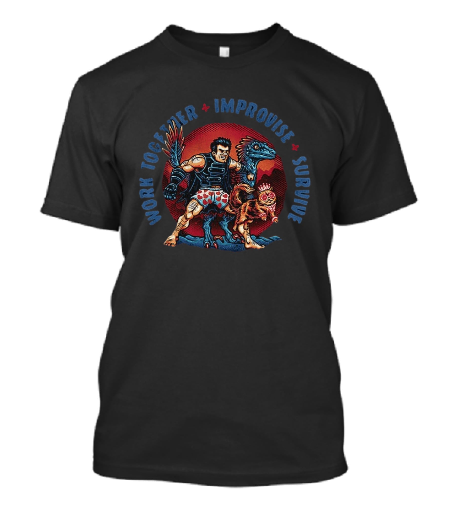 Work Together Improvise Survive Dungeon Crawler Carl Adventure Team T-Shirt