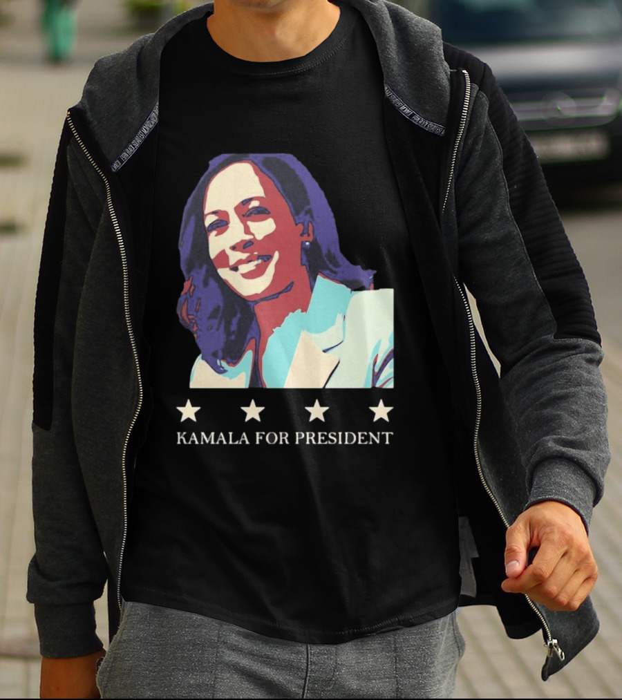 Kamala For President Pop Political Four Star T-Shirt