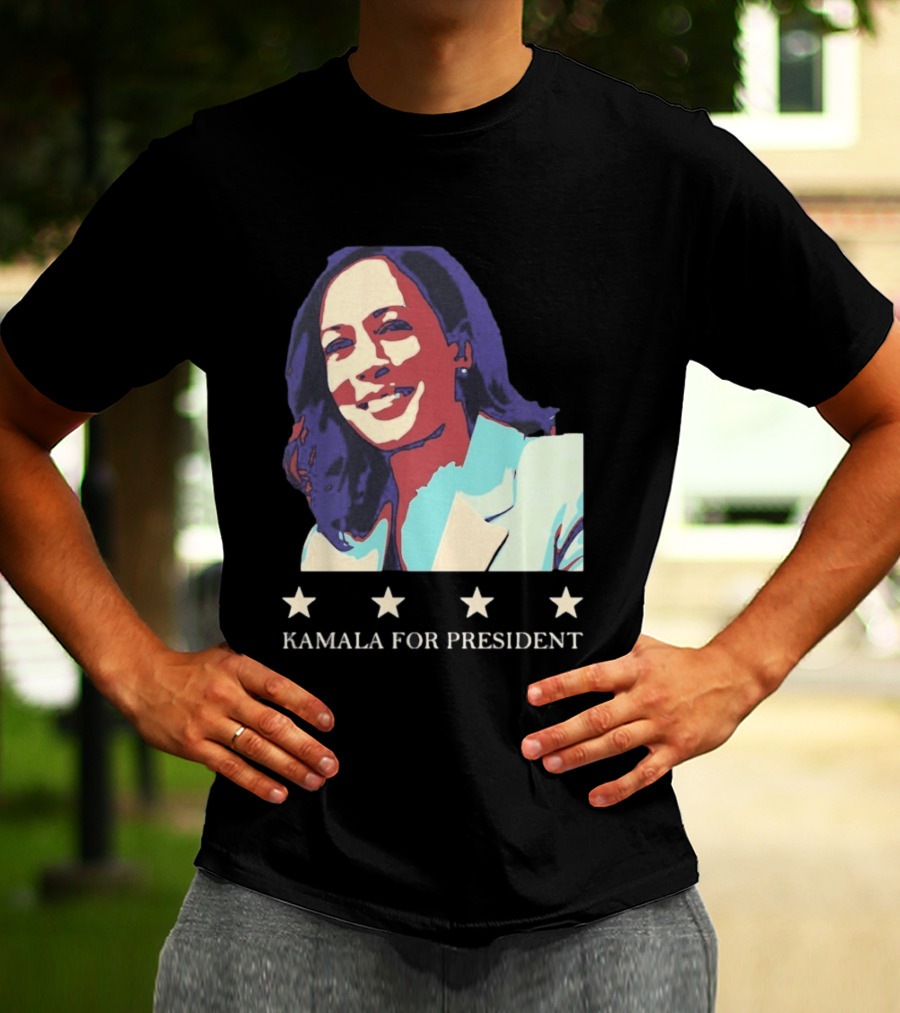 Kamala For President Pop Political Four Star T-Shirt