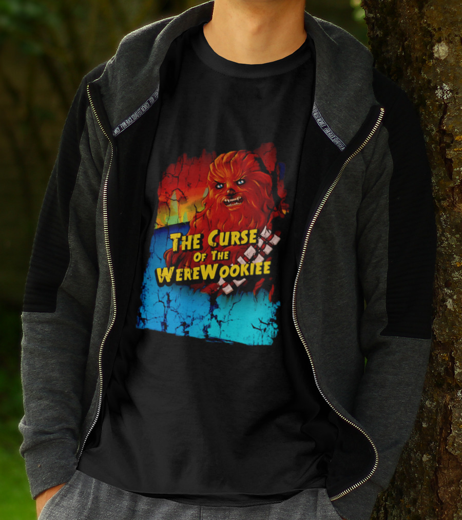 The Curse Of The WereWookiee Retro Horror Monster Mashup T-Shirt