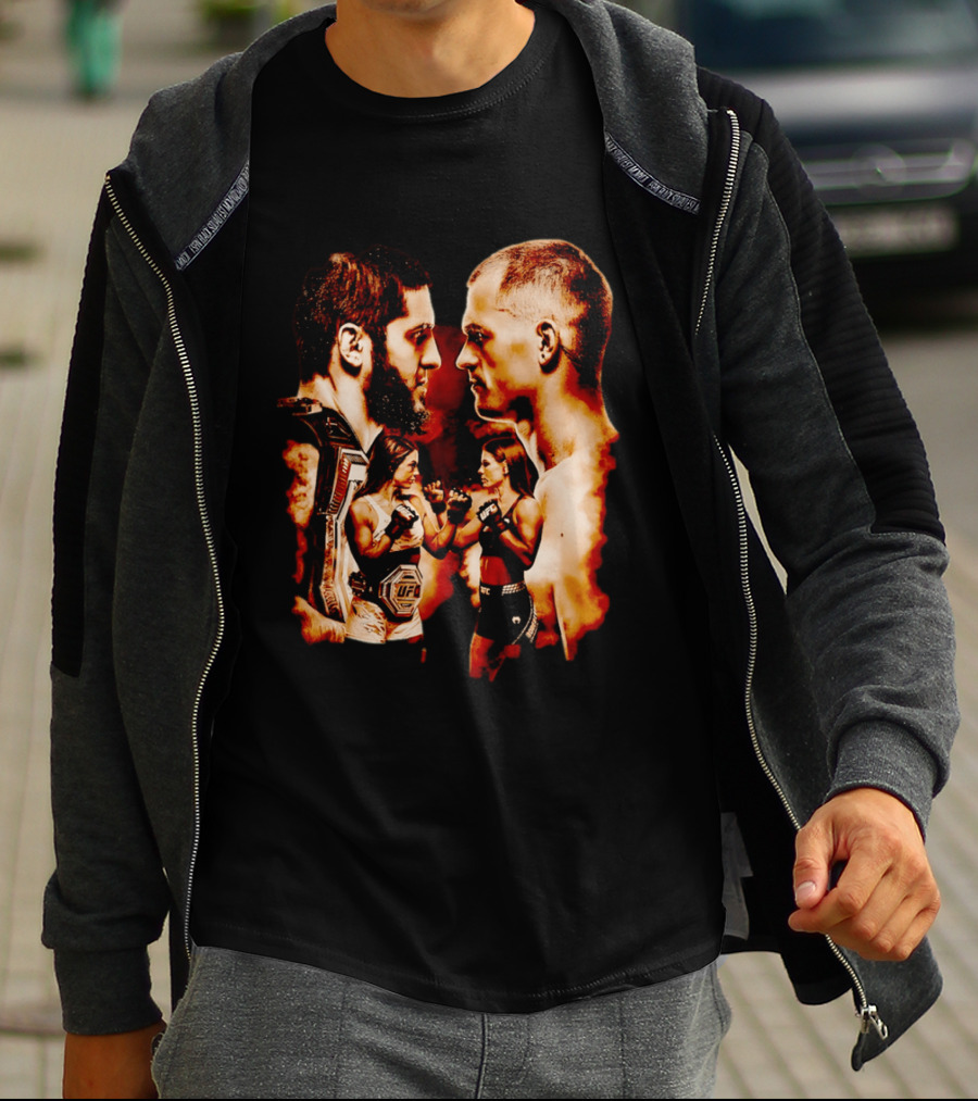 UFC 330 Matchup Islam Makhachev Vs Alexander Volkanovski Face Off T-Shirt