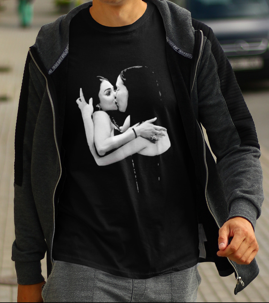 Nikita Rawal Viral Kiss Romantic Embrace T-Shirt