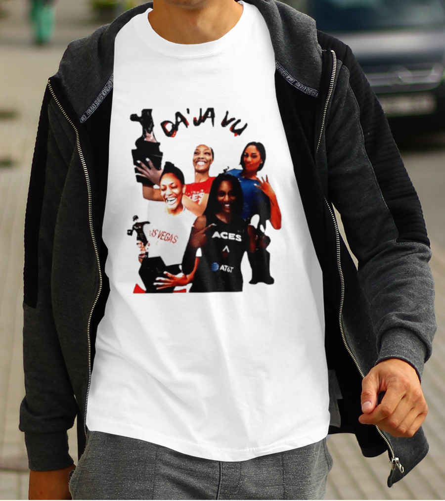 Aja Wilson DA'JA Vu Las Vegas Aces 4X MVP WNBA Legend T-Shirt