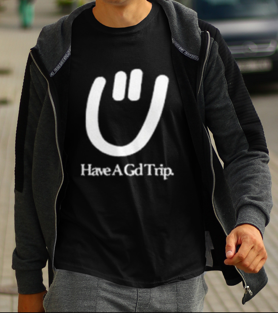 Have A Gd Trip Lemons Washed Smiley Face T-Shirt