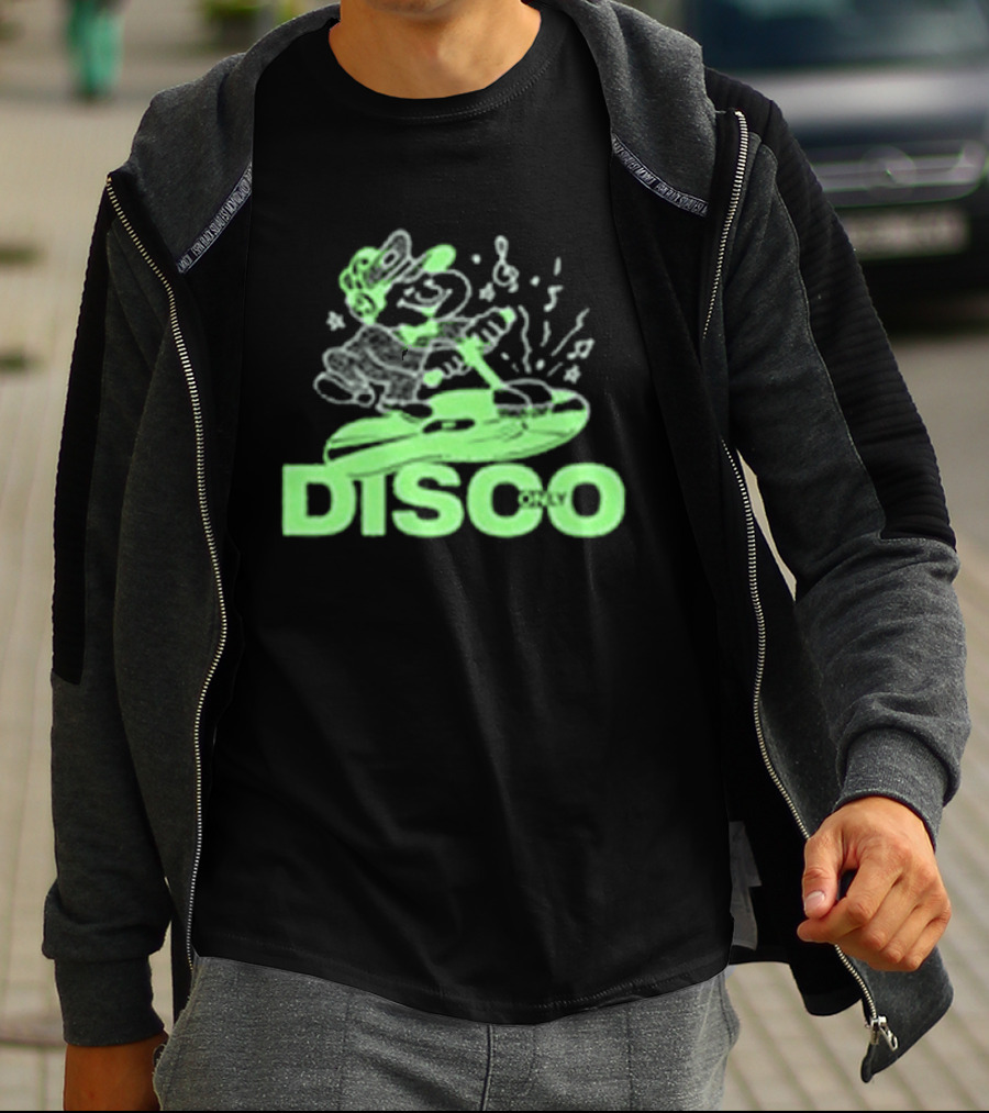 Disco Only Groove Maintenance Retro Character Dance Vibes T-Shirt