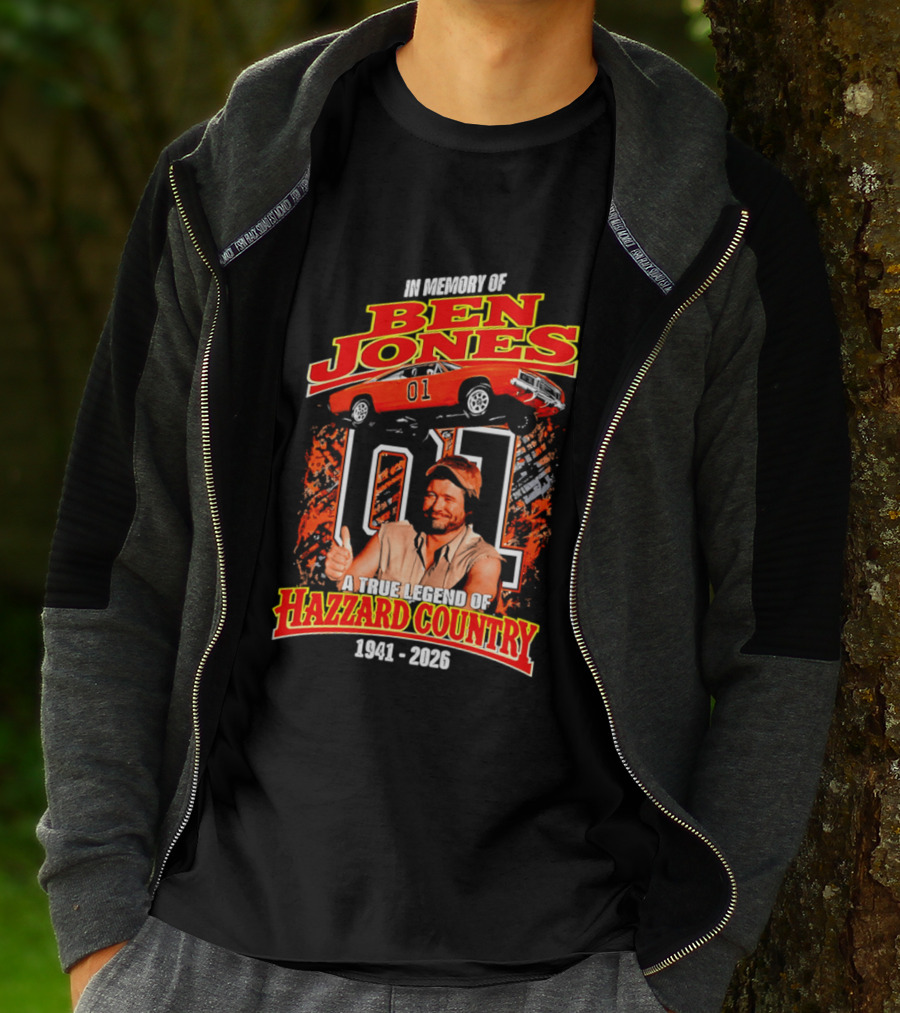 In Memory Of Ben Jones A True Legend Of Hazzard Country 1941 2026 01 Car T-Shirt