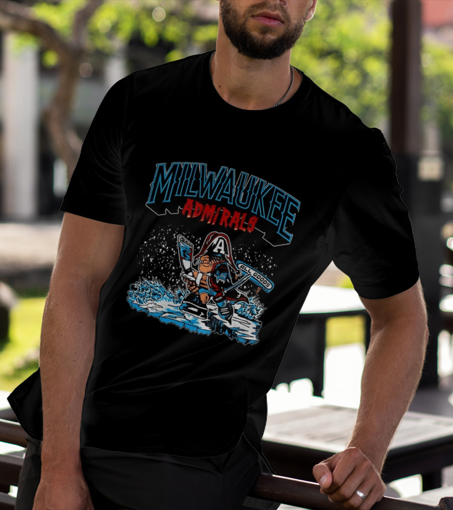 Milwaukee Admirals 2020 All Goods Hockey Ice T-Shirt