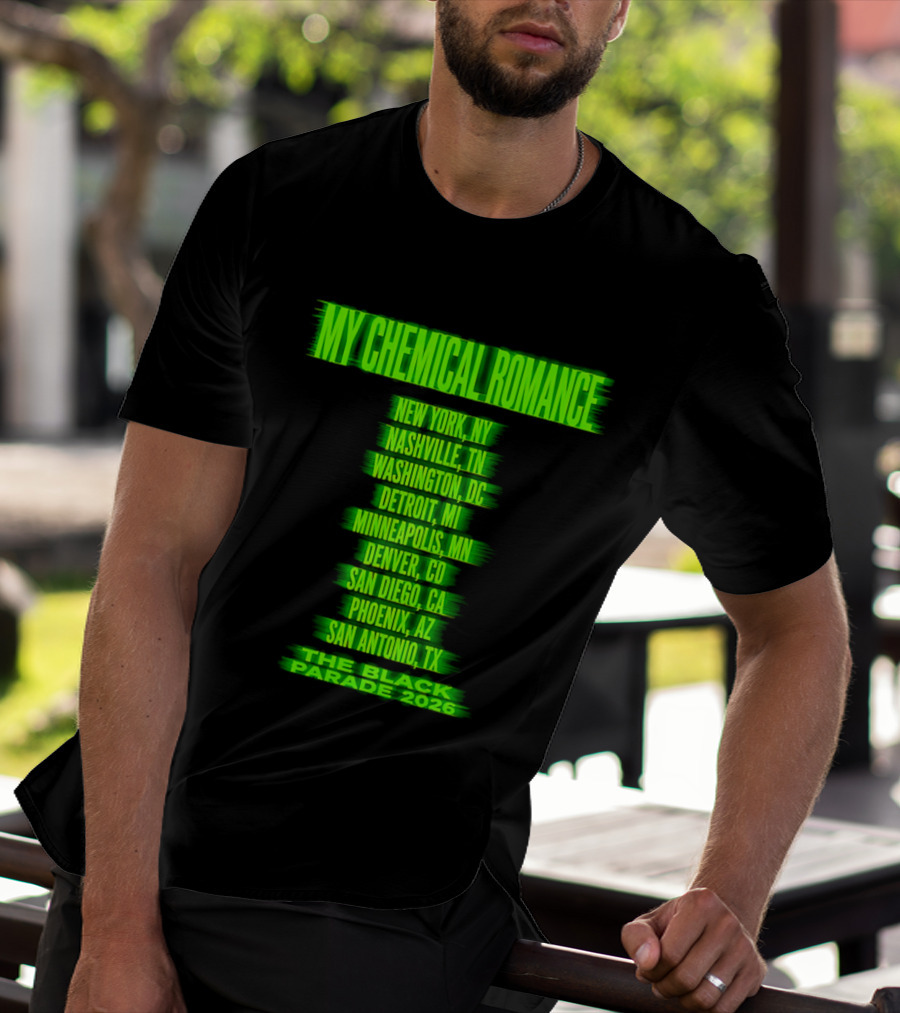 My Chemical Romance The Black Parade 2026 Nashville TN Tour Dates T-Shirt
