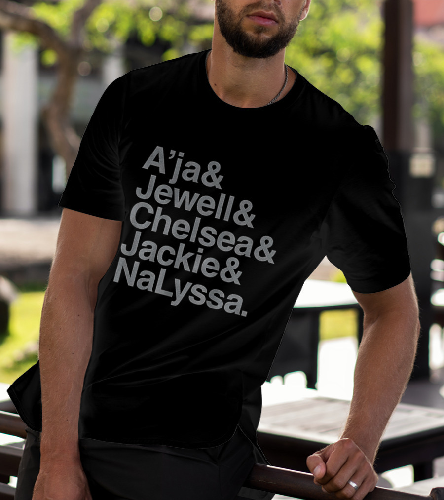 Las Vegas Women's Basketball A'ja & Jewell & Chelsea & Jackie & NaLyssa 2026 WNBA Ampersand T-Shirt