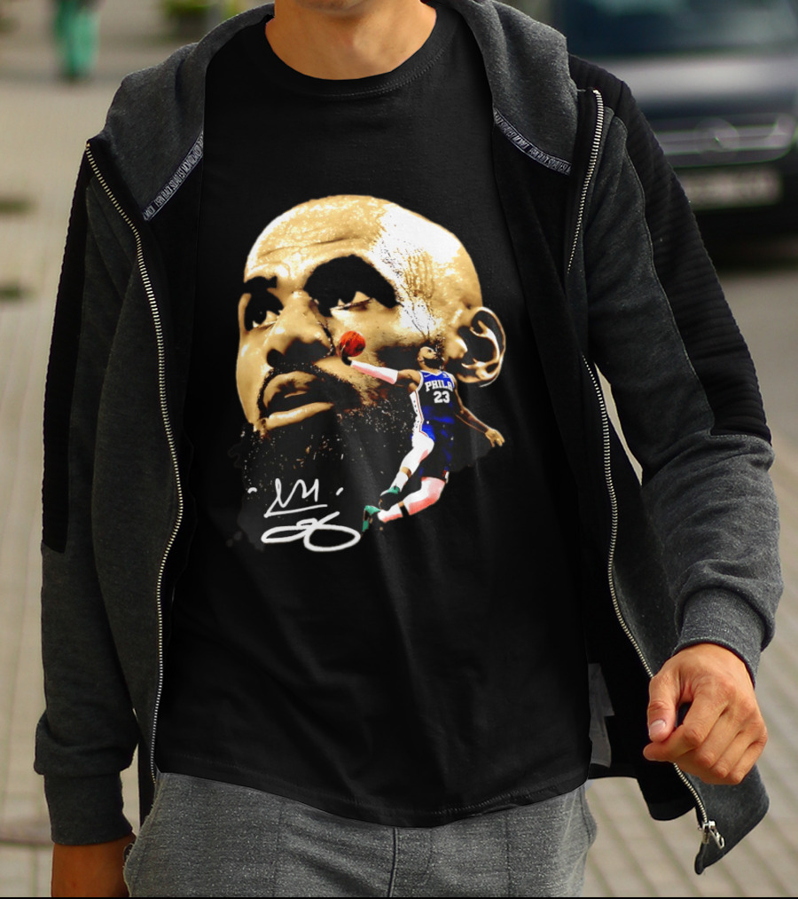 LeBron James Philadelphia 23 Dunk GOAT Signature T-Shirt