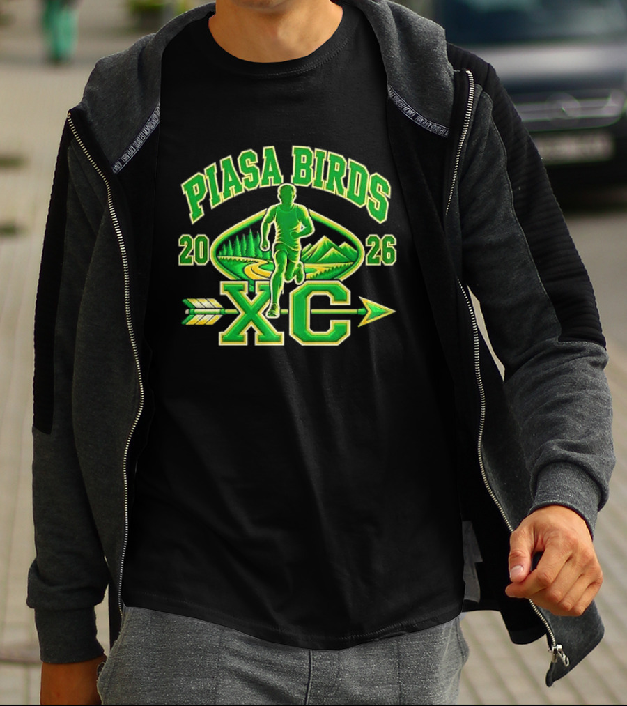 Piasa Birds XC 2026 Male Runner Forest Path Mountains T-Shirt