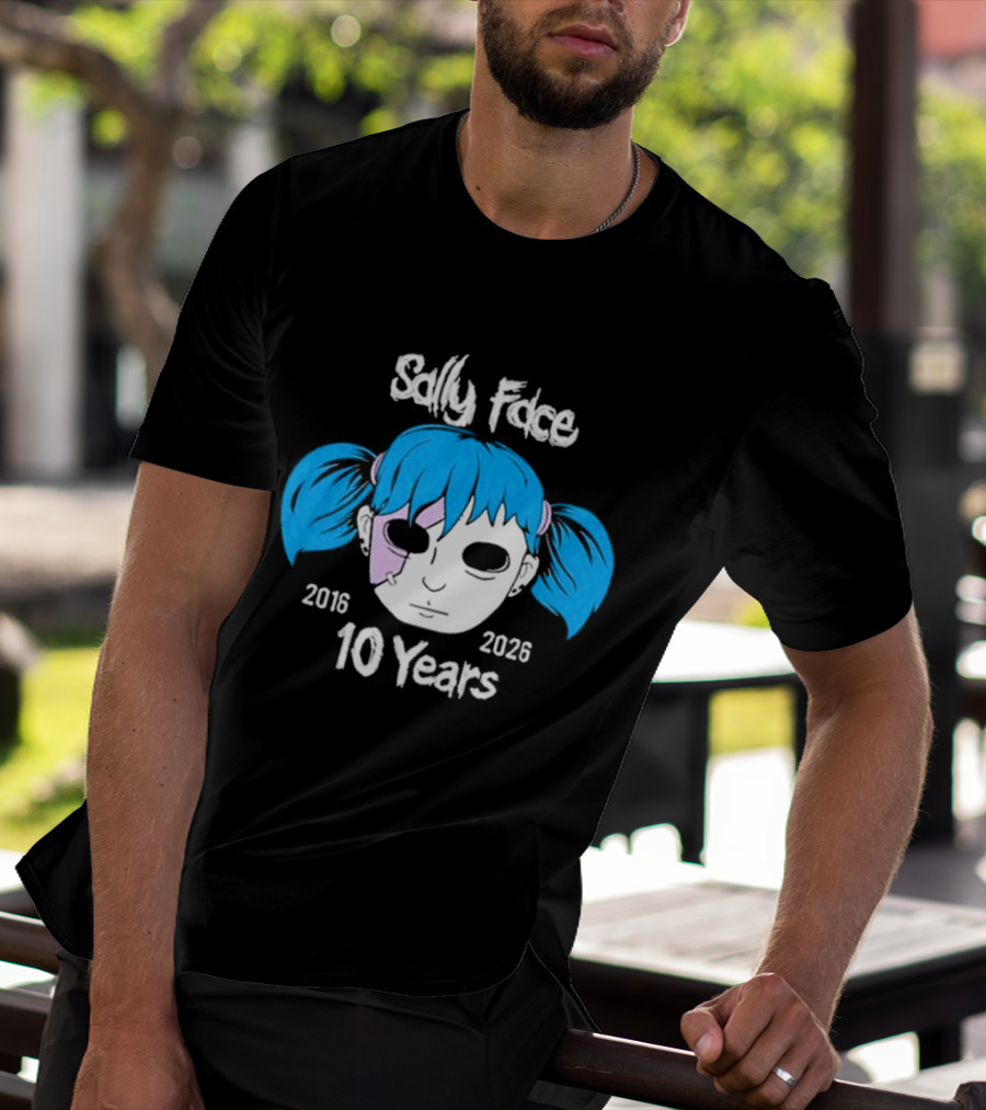 Sally Face 10 Years Anniversary 2016 2026 T-Shirt