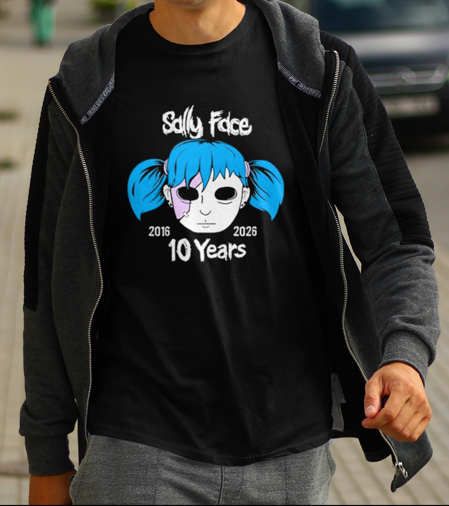 Sally Face 10 Years Anniversary 2016 2026 T-Shirt