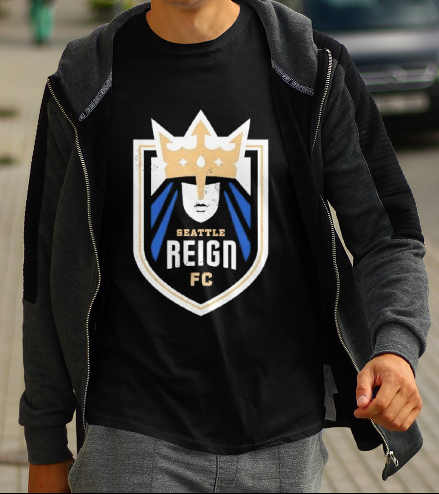 Seattle Reign FC Distressed Crown Crest T-Shirt