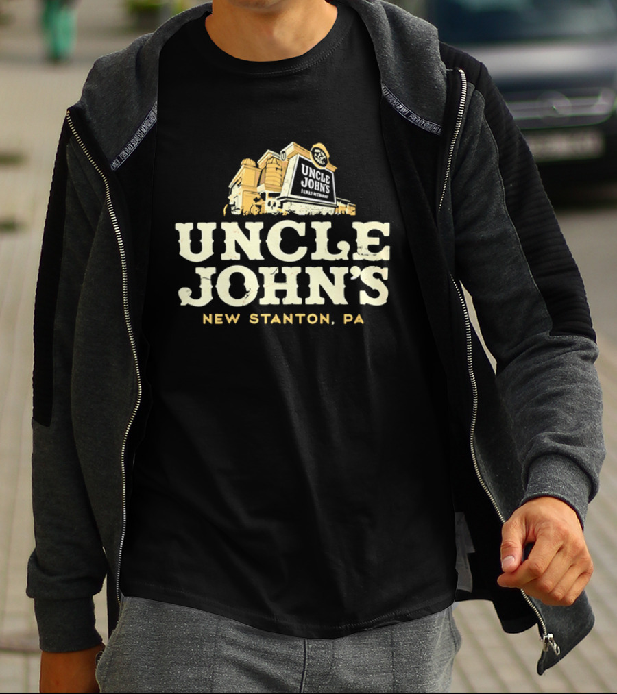 Uncle John's Family Restaurant New Stanton PA Building Silo Architecture T-Shirt