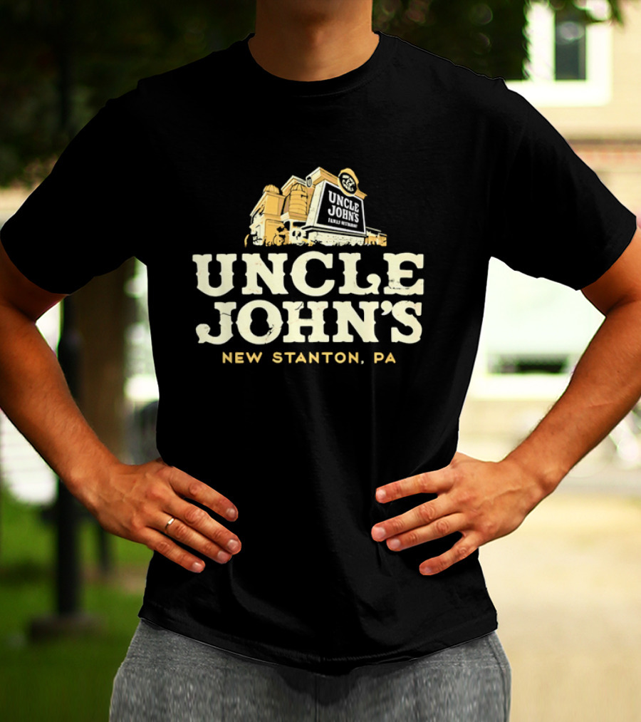 Uncle John's Family Restaurant New Stanton PA Building Silo Architecture T-Shirt