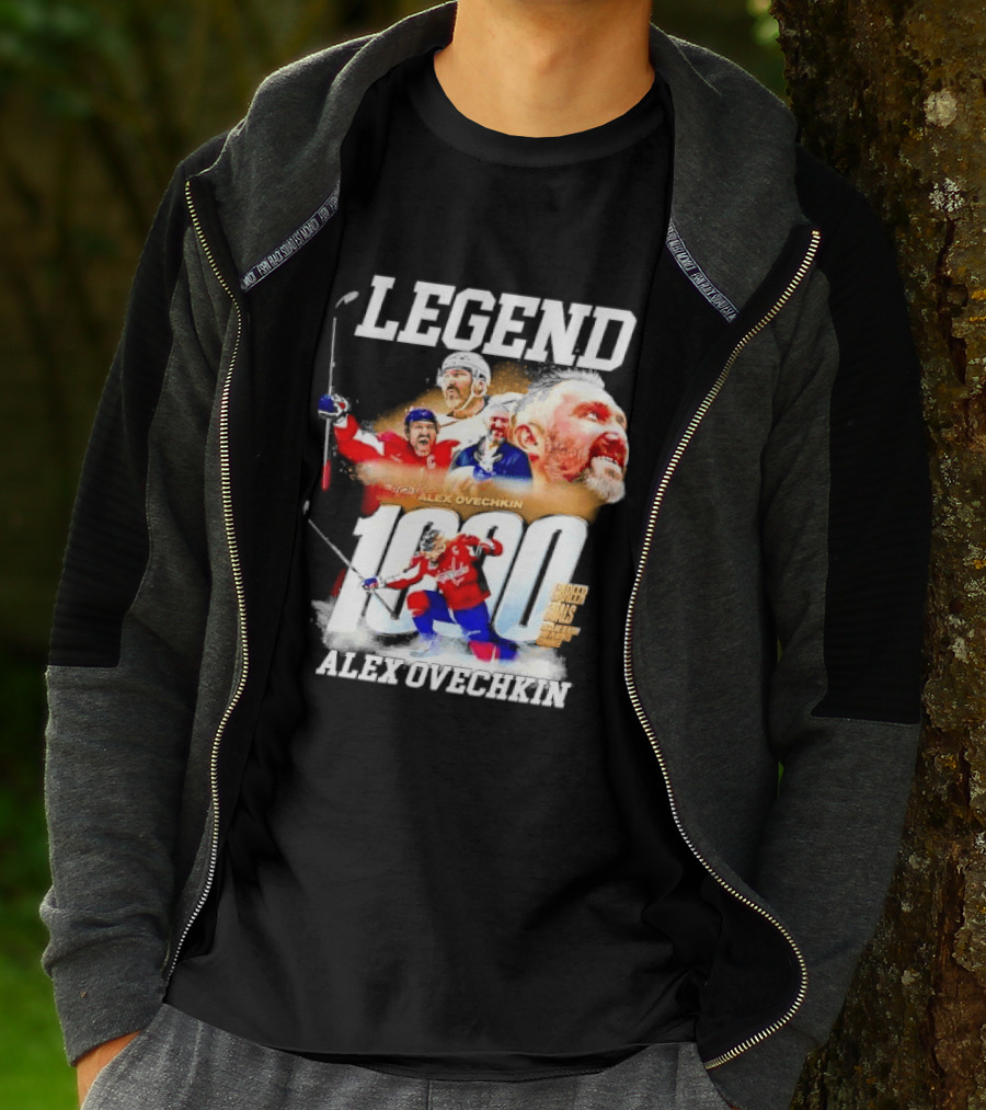 Legend Alex Ovechkin 1000 Career Goals Washington Capitals NHL Player T-Shirt