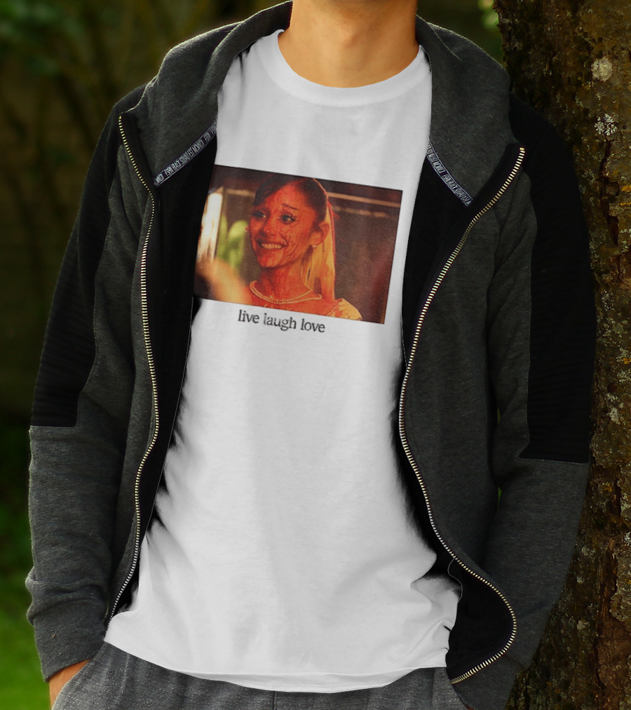 Ariana Grande Horror Movie Blood Scene Live Laugh Love T-Shirt