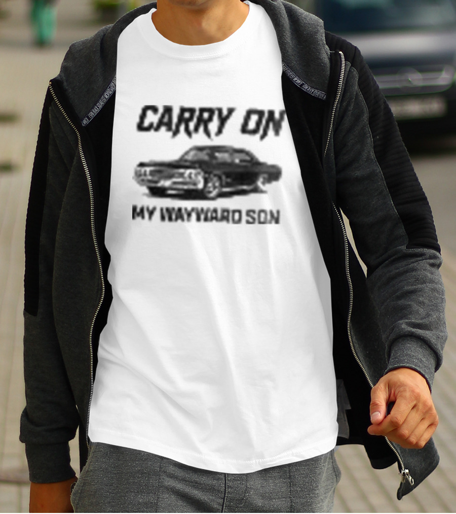 Carry On My Wayward Son Car T-Shirt