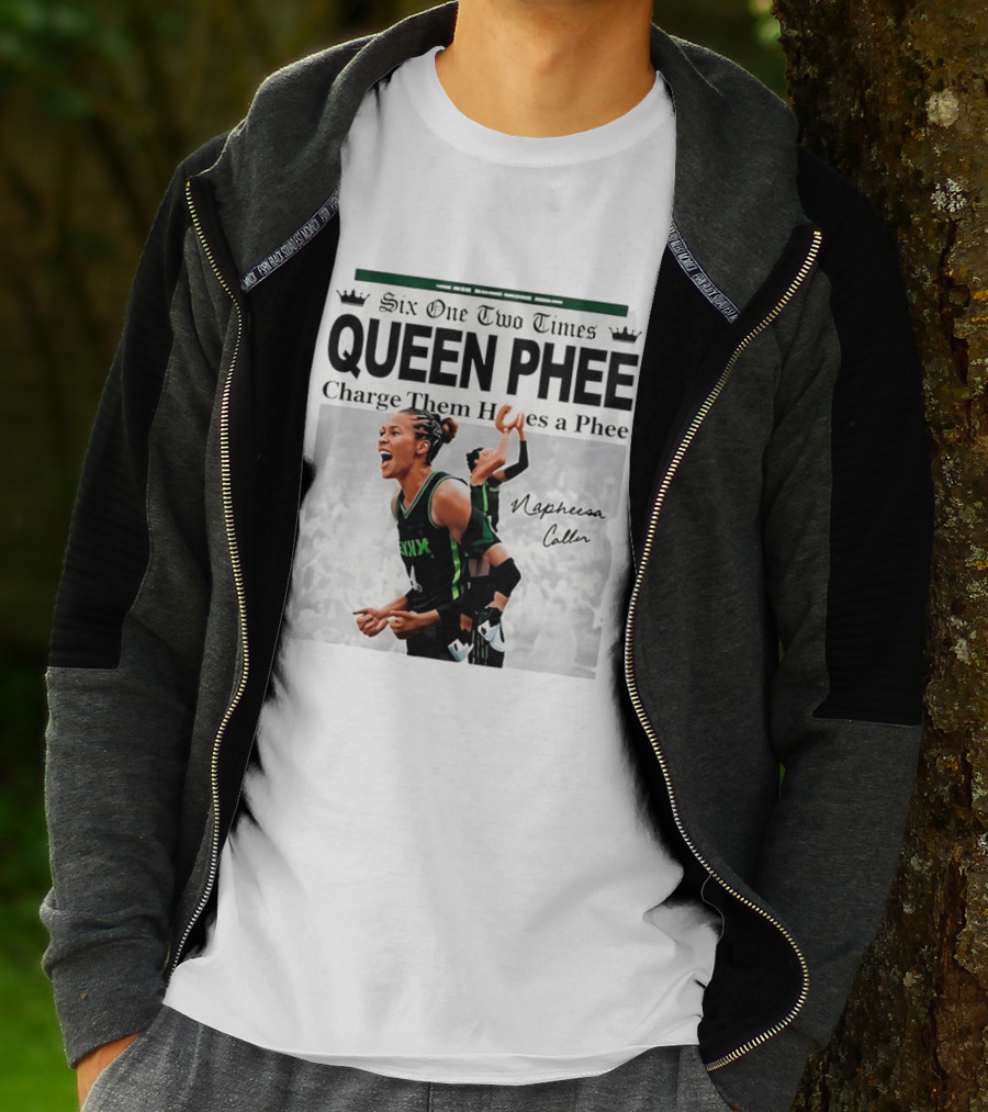 Six One Two Times Queen Phee Charge Them Hoops Napheesa Collier Lynx T-Shirt