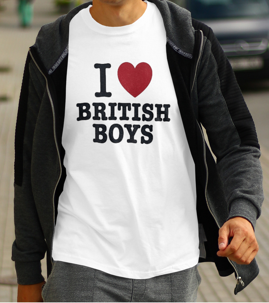 I Love British Boys Noah Schnapp Fanwear T-Shirt