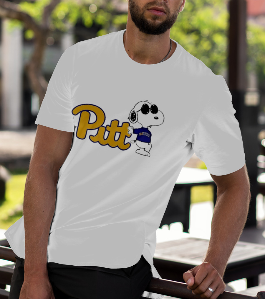 Pittsburgh Panthers NCAA Pitt Snoopy Sunglasses Cartoon T-Shirt