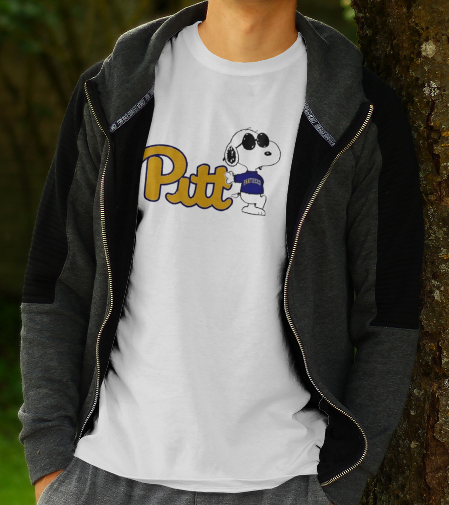 Pittsburgh Panthers NCAA Pitt Snoopy Sunglasses Cartoon T-Shirt