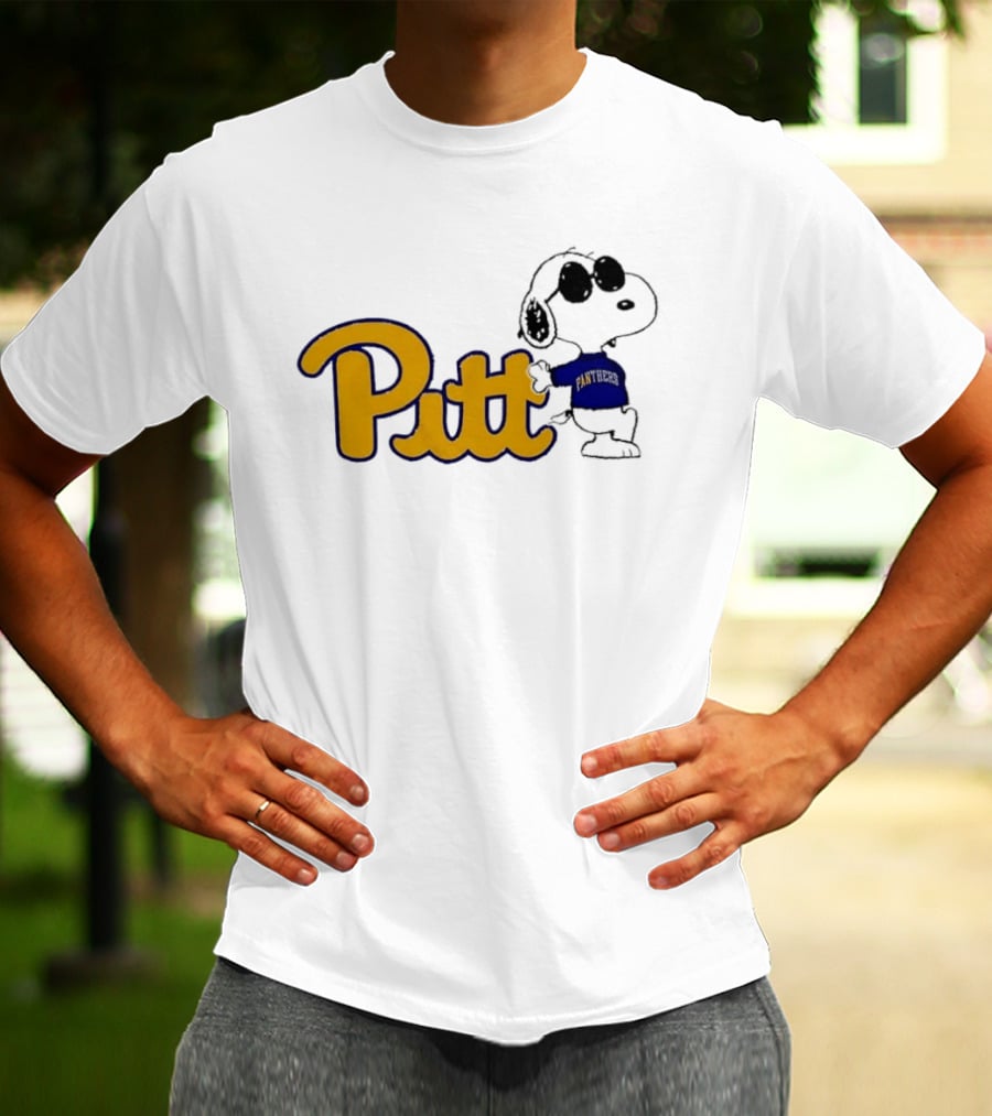 Pittsburgh Panthers NCAA Pitt Snoopy Sunglasses Cartoon T-Shirt