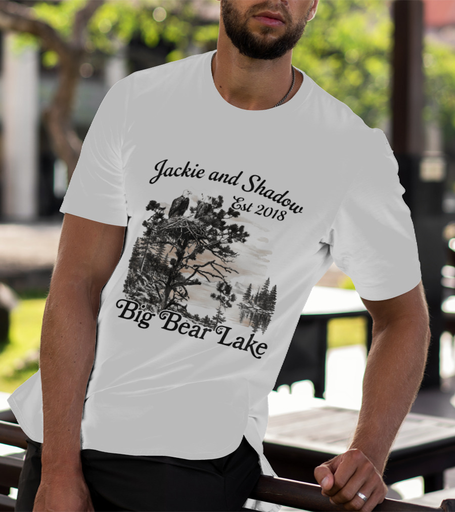 Jackie And Shadow Bald Eagle Nesting Pair Established 2018 Big Bear Lake T-Shirt