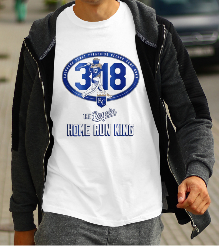 Salvador Perez 318 The Royals Home Run King Franchise Record T-Shirt
