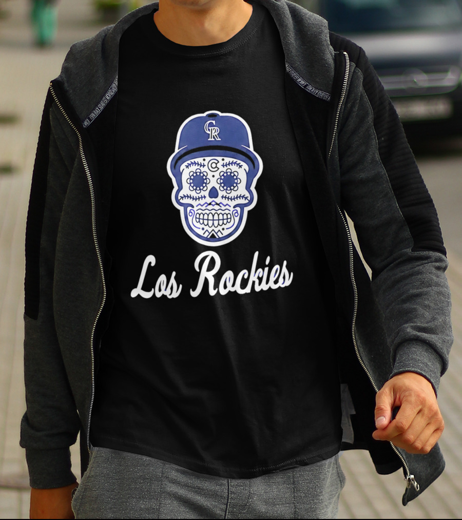 2026 Colorado Los Rockies CR Skull Cap T-Shirt