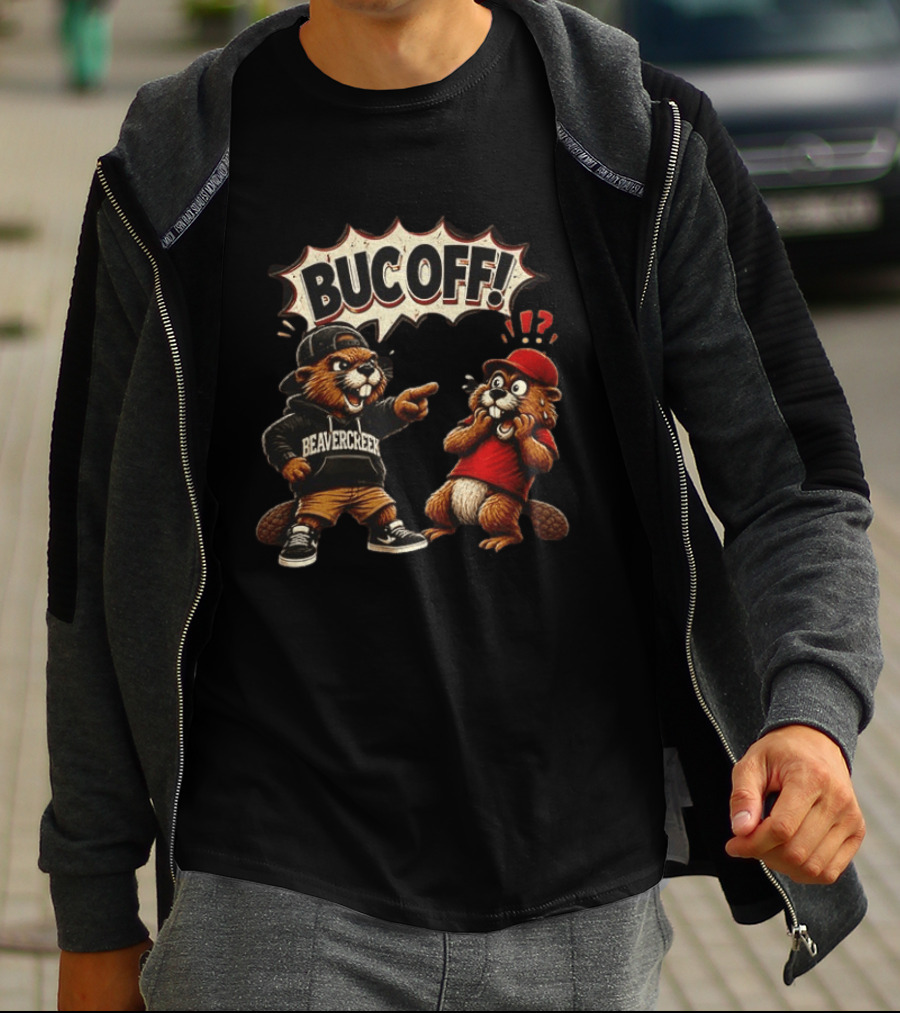 Beavercreek Ohio Beaver Bucoff Strong Cartoon Beavers T-Shirt