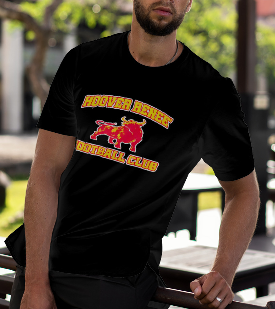 Hoover Renee Football Club Red Yellow Charging Bull T-Shirt