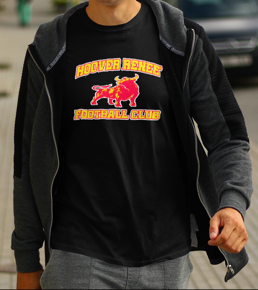 Hoover Renee Football Club Red Yellow Charging Bull T-Shirt