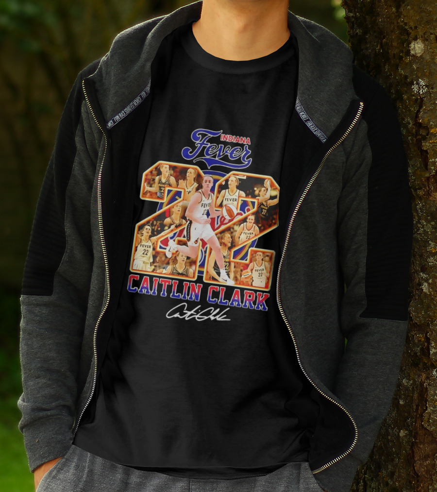 Indiana Fever Caitlin Clark #22 Collage WNBA T-Shirt