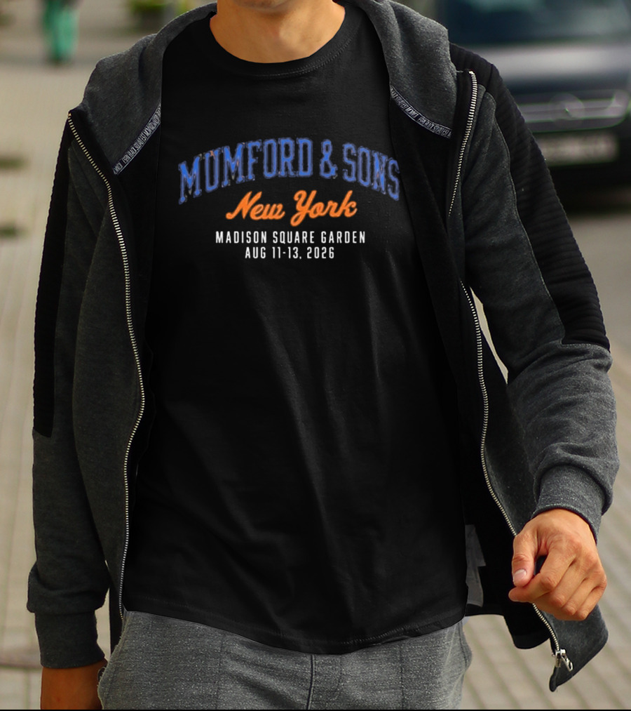 Mumford & Sons Madison Square Garden New York August 11 13 2026 T-Shirt