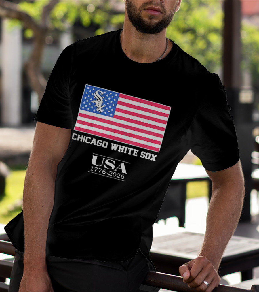 Chicago White Sox USA 1776 2026 Stars And Stripes American Flag T-Shirt