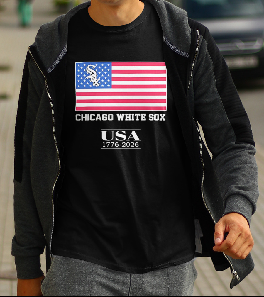 Chicago White Sox USA 1776 2026 Stars And Stripes American Flag T-Shirt