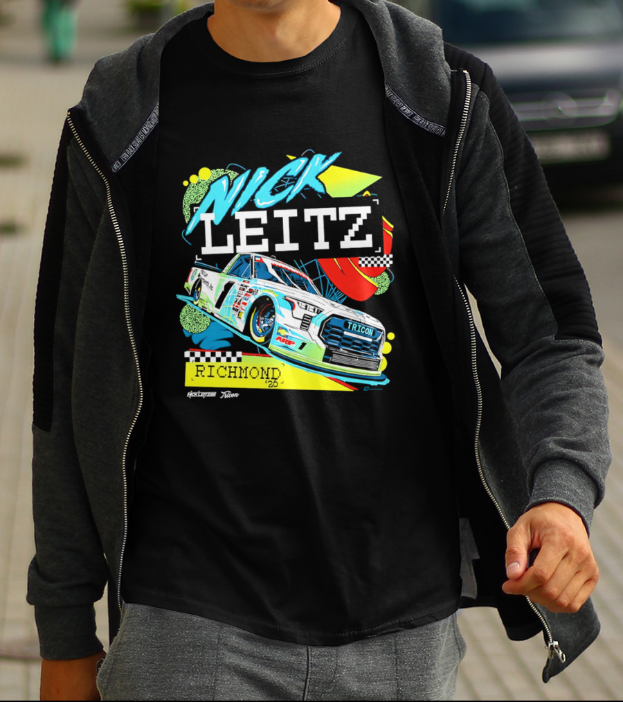 Nick Leitz Richmond NC Tricon Truck Series 2026 Racing T-Shirt