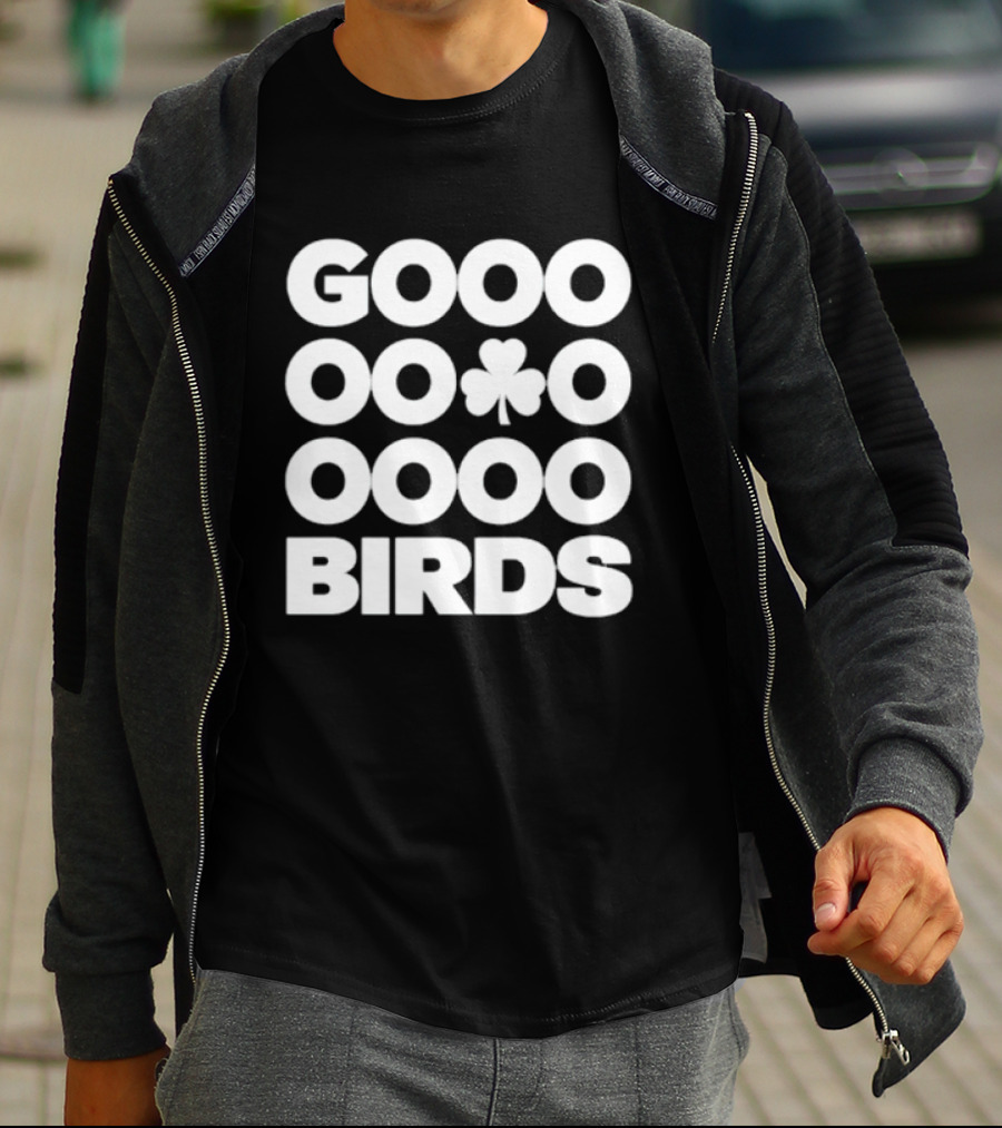 Philadelphia Eagles GOOO BIRDS Shamrock Fan Football T-Shirt