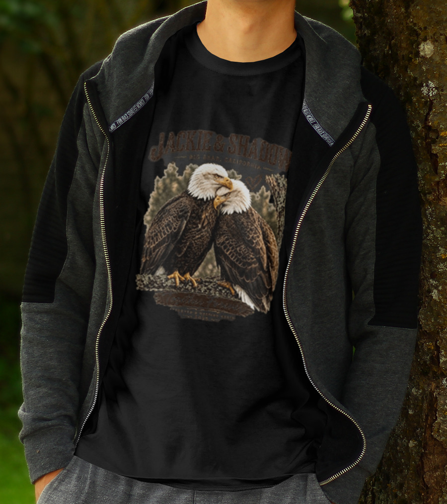 Jackie And Shadow Eagles Big Bear California Forever Duo T-Shirt